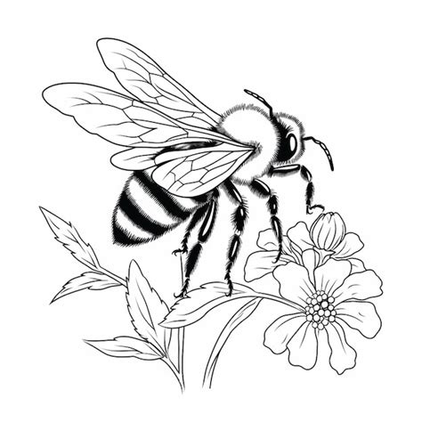 bijen tekening.